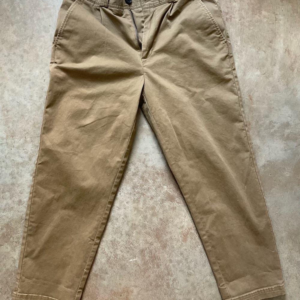 I love ugly Men's Tan Pants trousers khaki size S